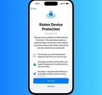乌拉特中苹果授权维修店分享被盗设备保护功能开启方法 