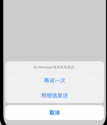 乌拉特中apple维修iPhone上无法正常发送iMessage信息