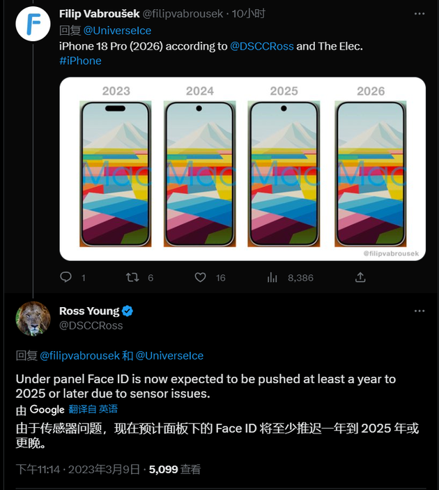 乌拉特中苹果手机维修分享:屏下Face ID有什么优势？iPhone何时会有屏下Face ID？ 