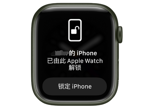 乌拉特中苹果手机维修分享用 AppleWatch 解锁配备面容 ID 的 iPhone方法 